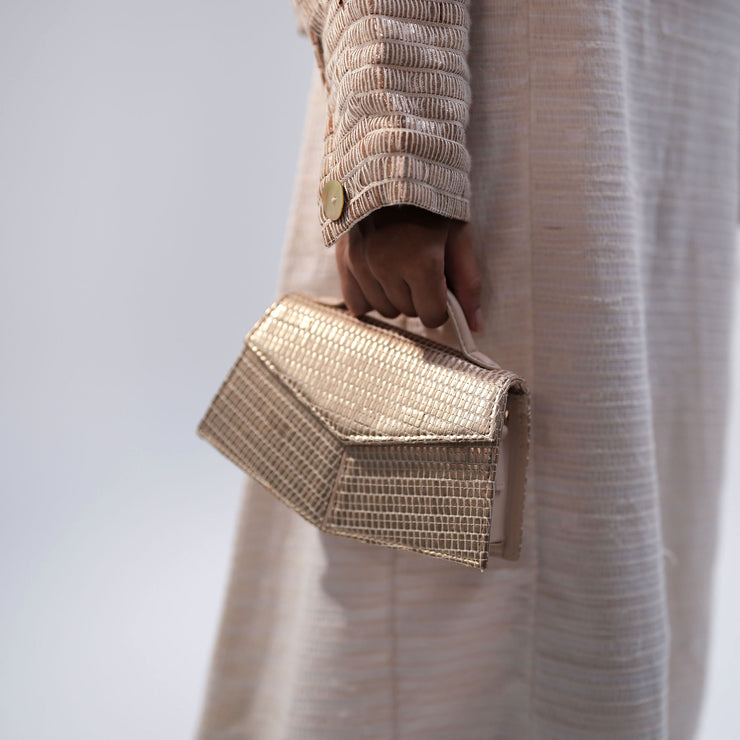 Handwoven Kendal, Gold/Ivory