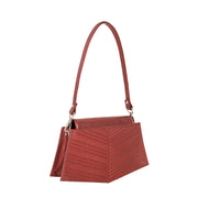 Eve Shoulder Bag, Metallic Red