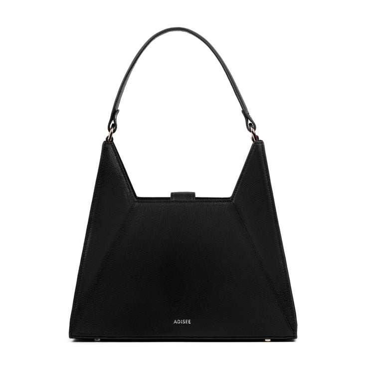 Black Shoulder Bag, Anna - Front view