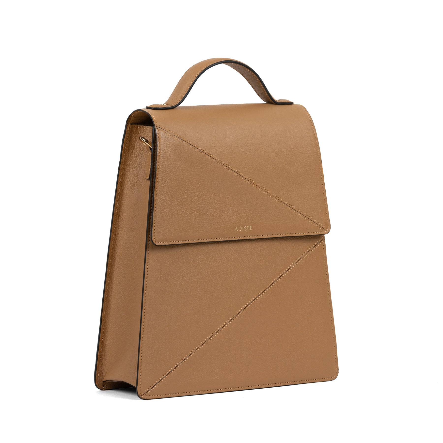Large Top Handle Leather Backpack, Handbags