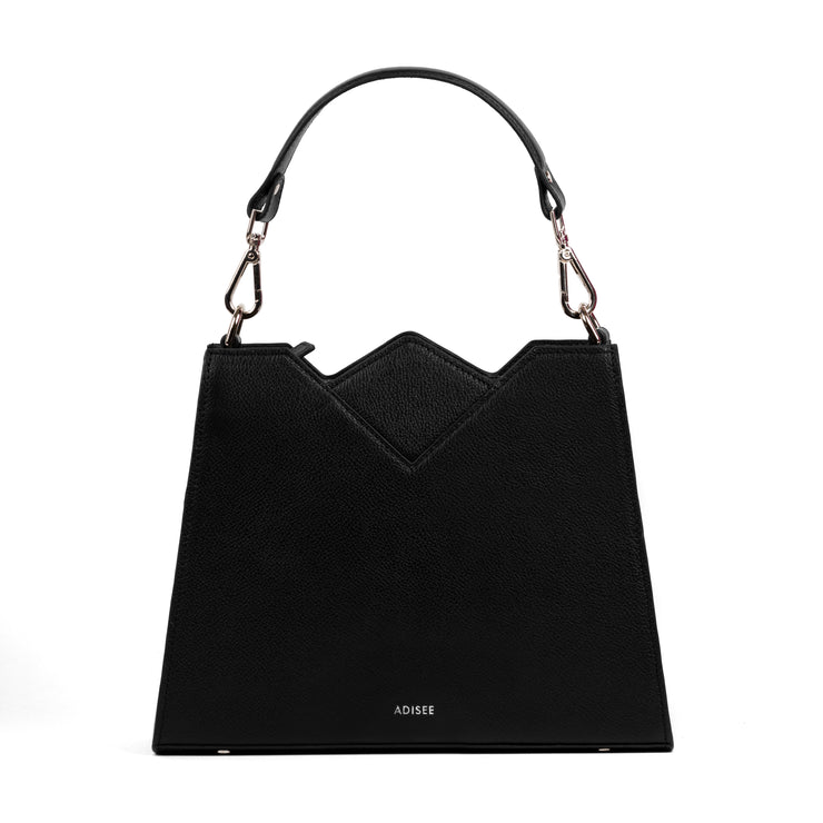 Olivia Top Handle Bag, Black Front view